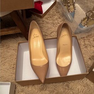 Christian Louboutin Nude Patent Heels